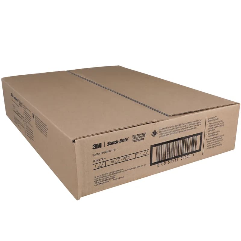 3M™ Scotch-Brite™ SPP Stripping Pad 20X14X0.3 IN Maroon Non-Woven Fiber Nylon 175-600 RPM 10/Case