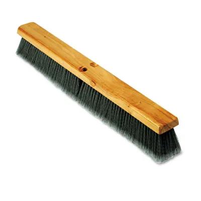 Boardwalk® Floor Brush 24 IN Wood PP Gray 3IN Bristles Flagged 1/Each