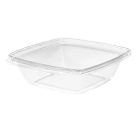 Safe-T-Fresh® Deli Container Hinged 32 OZ RPET Clear Square 168/Case