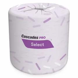 Cascades PRO Toilet Paper & Tissue Roll 3.25X4 IN 2PLY White Wrapped 500 Count/Roll 80 Rolls/Case 36 Cases/Pallet