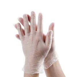 Victoria Bay Examination Gloves Large (LG) Clear 4MIL Vinyl Disposable Powder-Free 1000/Case