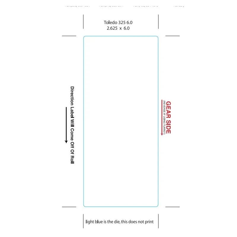 Toledo 325-ET 6.0 Blank Label 6000/Case