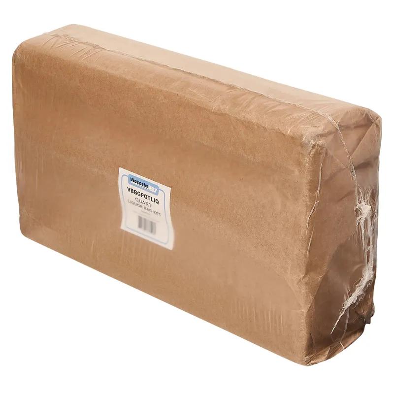 Victoria Bay Quart Liquor Bag 4.25X2.5X16 IN Paper Kraft 500/Pack