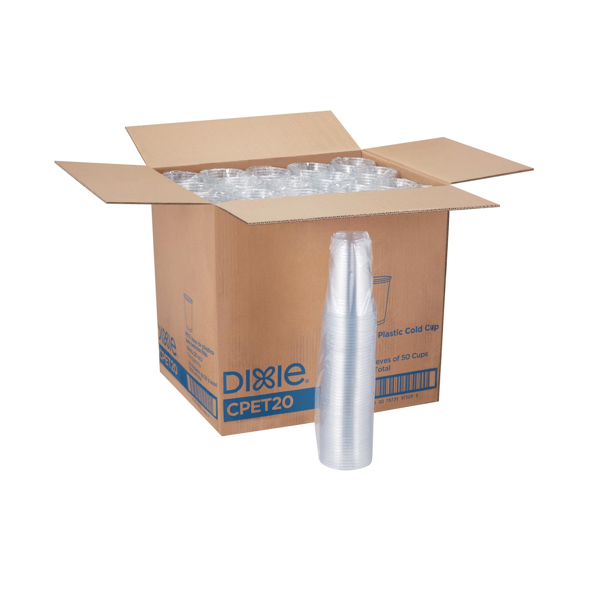 Dixie® Cold Cup 20 OZ PET Clear 1000/Case