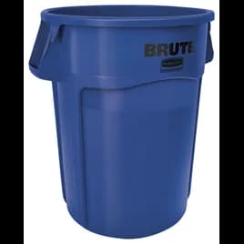 Brute® 1-Stream Trash Can 28.03X24.09X31.3 IN 44 GAL 176 QT Blue Resin Food Safe 1/Each