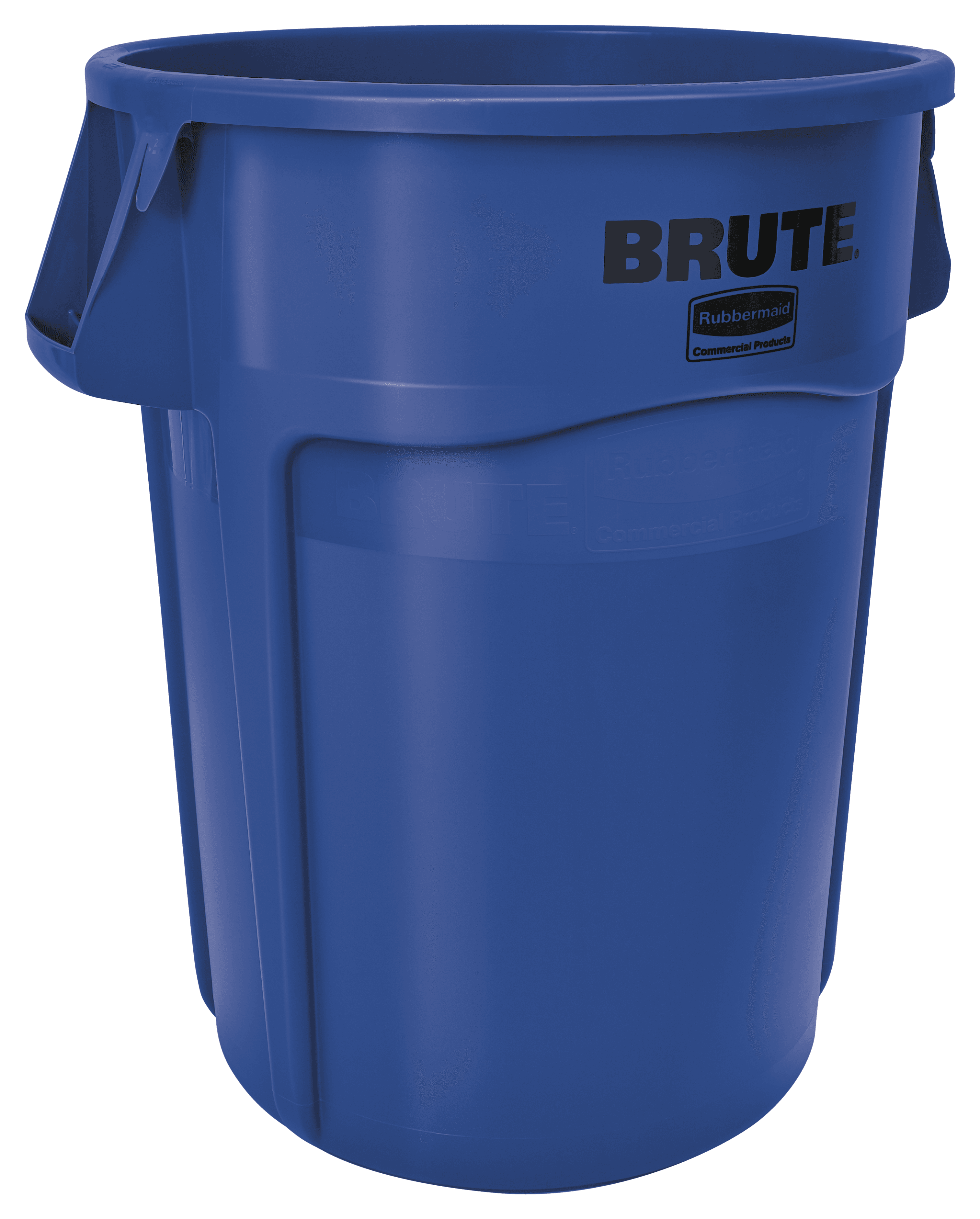 Brute® 1-Stream Trash Can 28.03X24.09X31.3 IN 44 GAL 176 QT Blue Resin Food Safe 1/Each