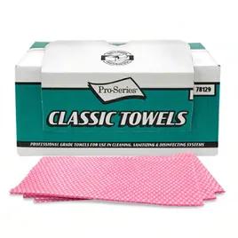 Cleaning Wipe 21.5X13 IN Rayon Pink White 1/3 Fold Dispenser Box 200/Case
