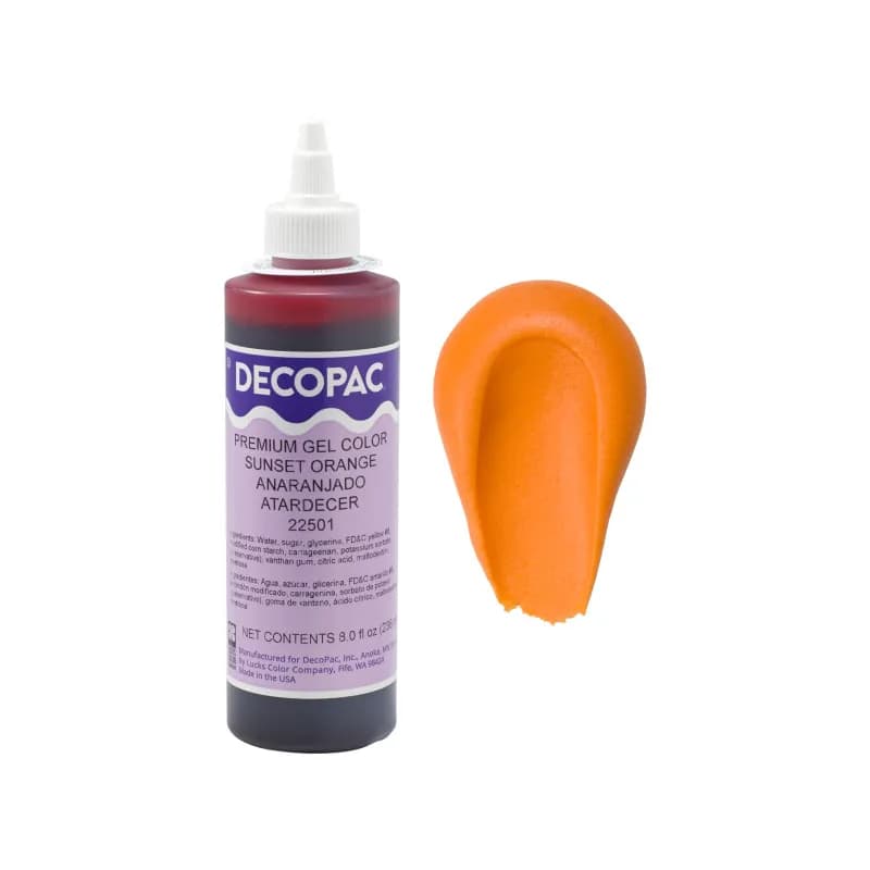 Gel Color 8 OZ Sunset Orange 1/Each