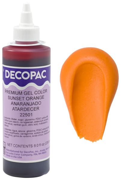 Gel Color 8 OZ Sunset Orange 1/Each
