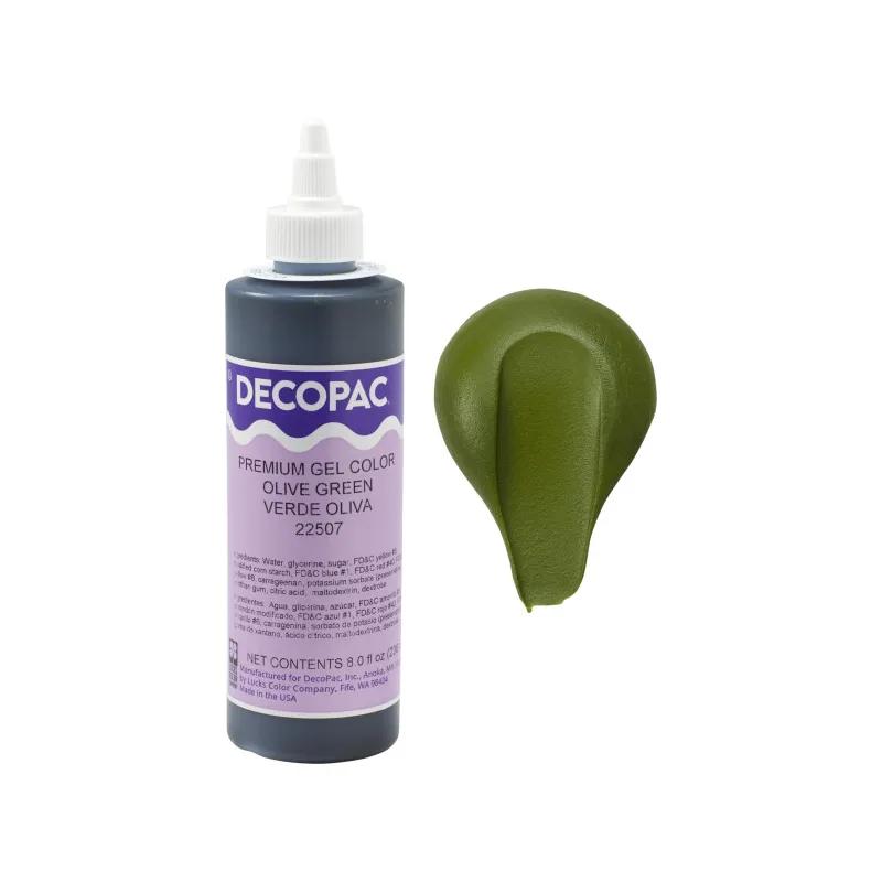 Gel Color 8 OZ Olive Green 1/Each