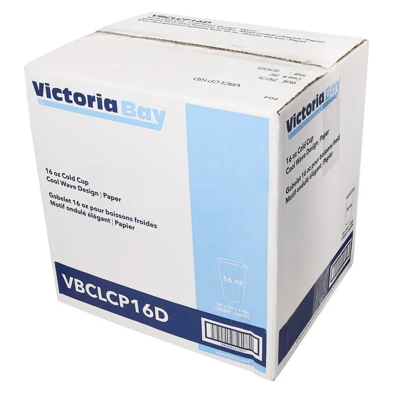 Victoria Bay Cold Cup 16 OZ Paper Cool Wave 1000/Case