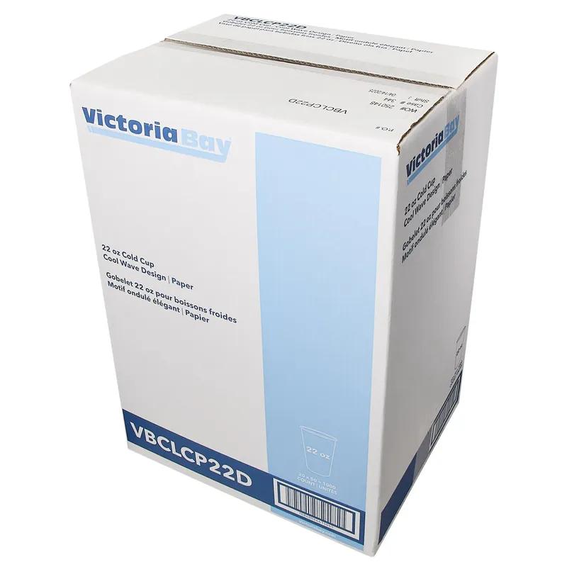 Victoria Bay Cold Cup 22 OZ Paper Cool Wave 1000/Case