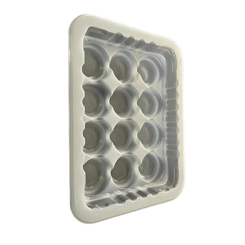 Meatball Serving Tray Base 8.75X6.72X1.8 IN PP PE Natural 3920/Pallet