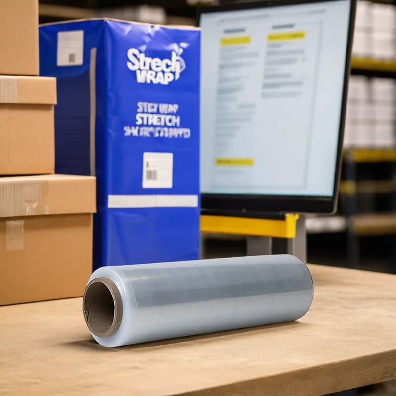 Stretch Wrap 15IN X1476FT Clear LLDPE 47GA 0.47MIL 11.938MIC 4/Case