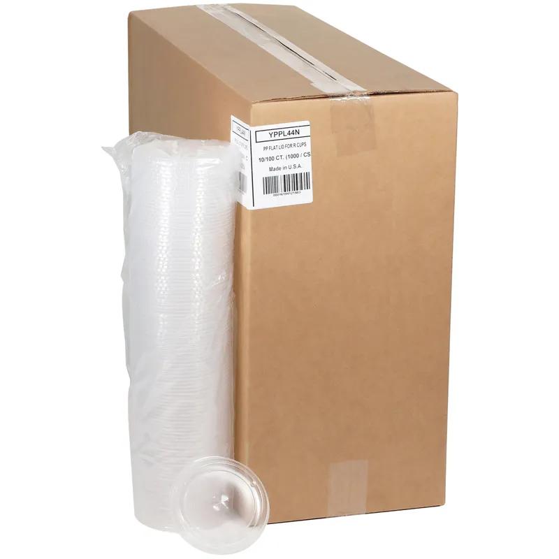 Lid Flat 4.7X0.4 IN PP Clear For 40-52 OZ R-Size Cup 1000/Case