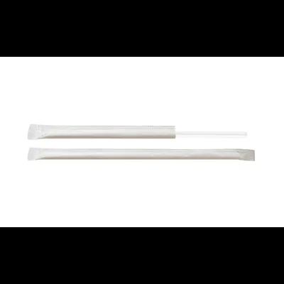 Jumbo Straw 7.75 IN Plastic Clear Wrapped 500/Carton