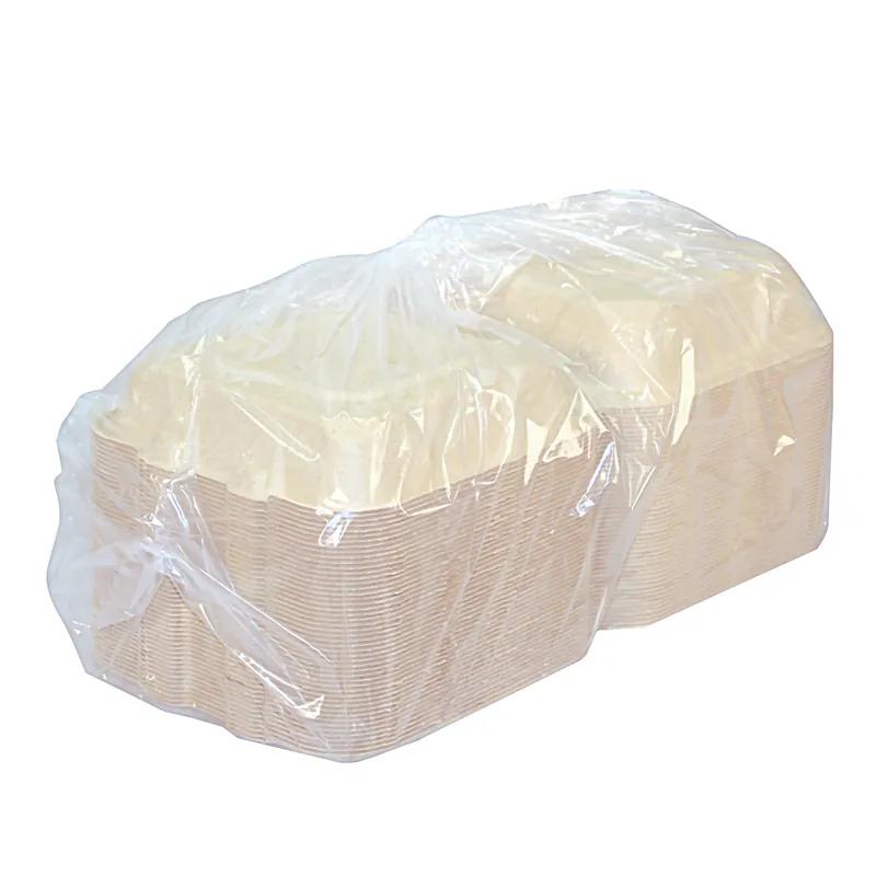 Greenware® Take-Out Box Hinged With Dome Lid 8.3X7.9X3.3 IN Molded Fiber Natural Square 200/Case