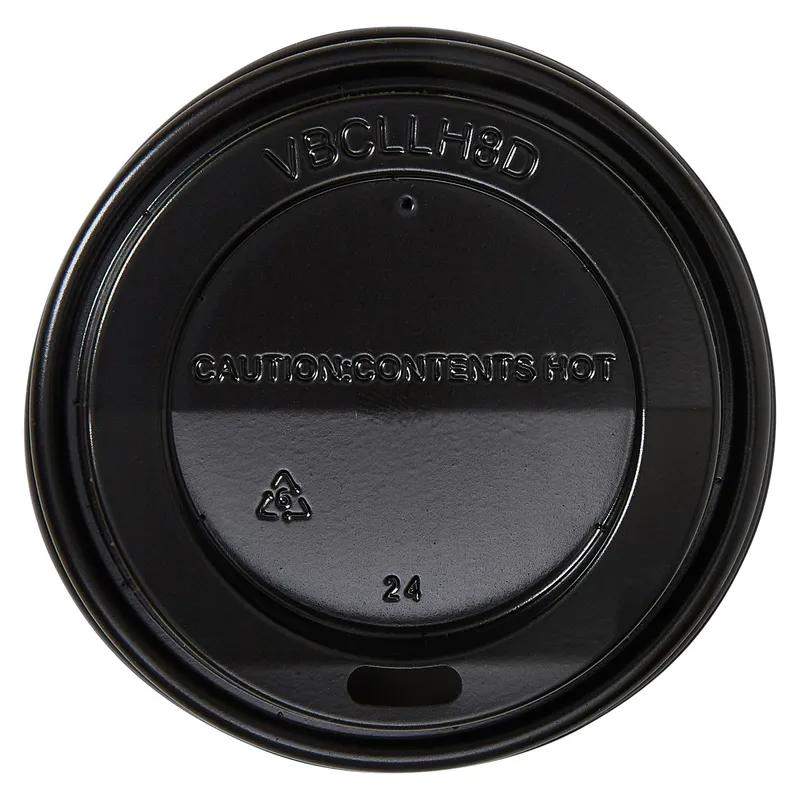 Victoria Bay Lid Dome Plastic Black For 8 OZ Hot Cup 1000/Case