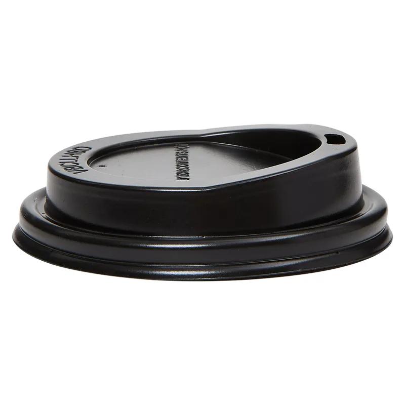 Victoria Bay Lid Dome Plastic Black For 8 OZ Hot Cup 1000/Case
