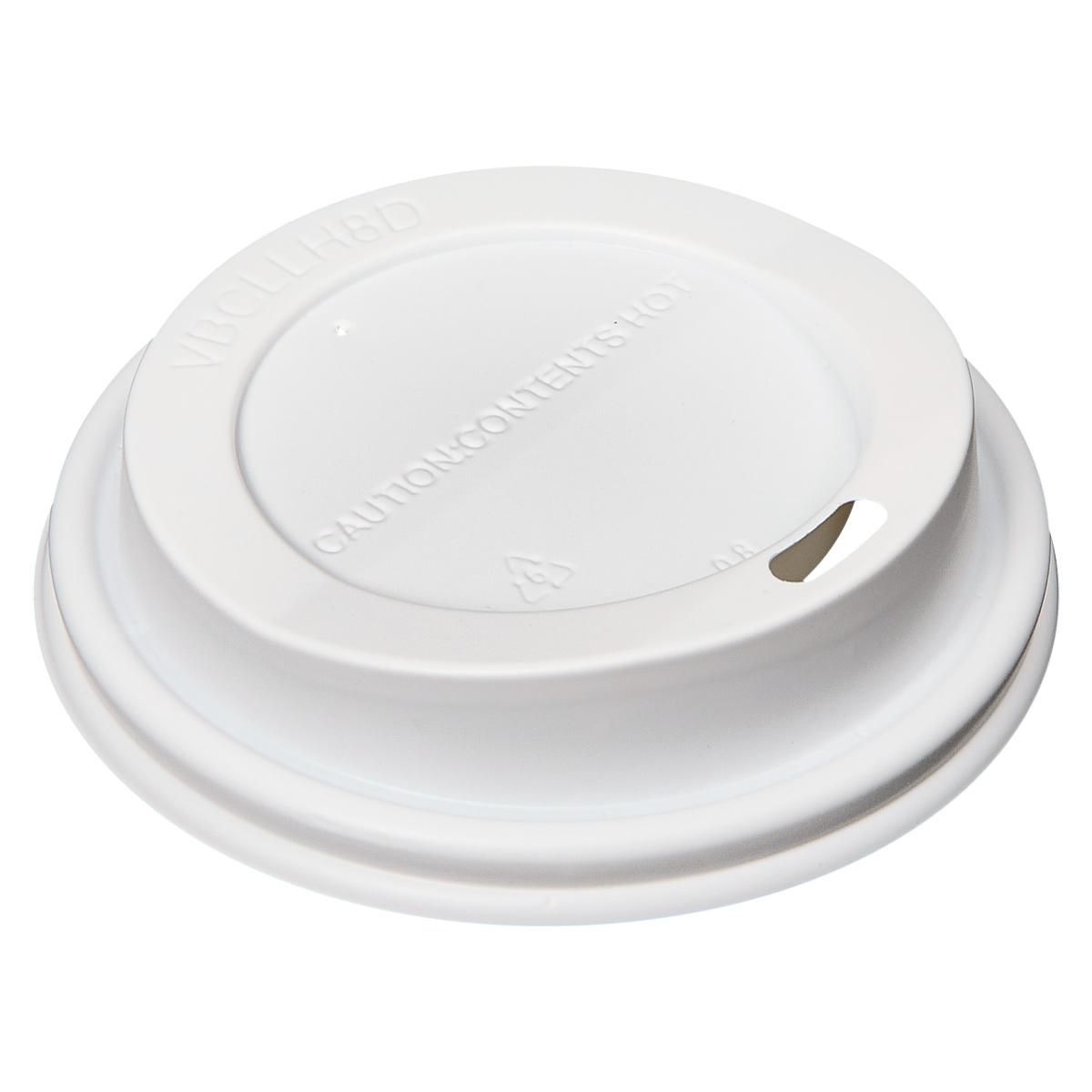 Victoria Bay Lid Dome Plastic White For 8 OZ Hot Cup Travel 1000/Case