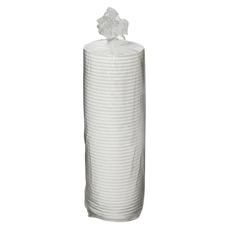 Victoria Bay Lid Dome Plastic White For 8 OZ Hot Cup Travel 1000/Case