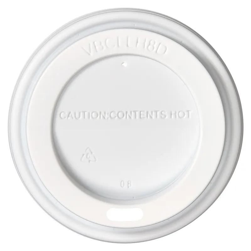 Victoria Bay Lid Dome Plastic White For 8 OZ Hot Cup Travel 1000/Case