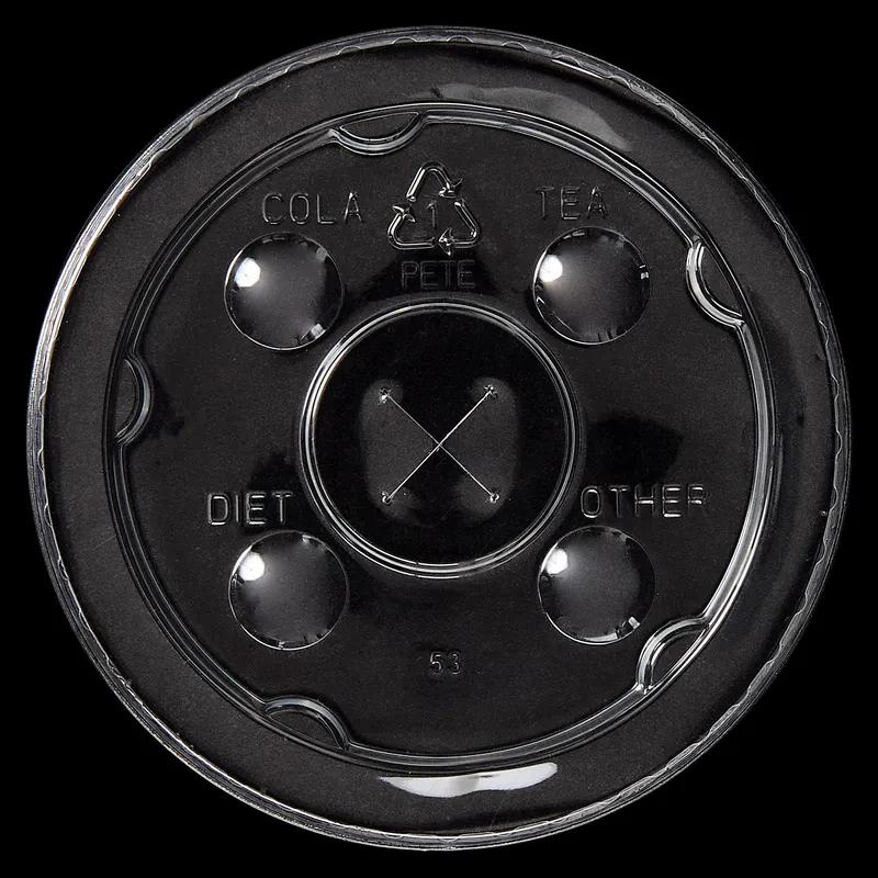 Victoria Bay Lid PET Clear For 12-24 OZ Paper Cold Cup Straw Slot 1000/Case