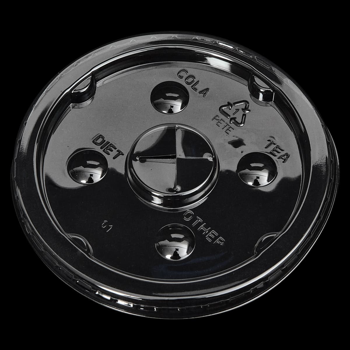 Victoria Bay Lid PS Clear For 32 OZ Cold Cup Straw Slot 1000/Case