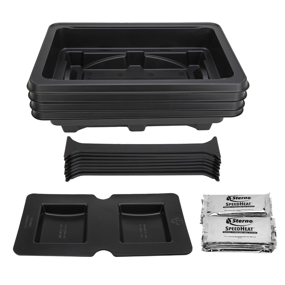 SpeedHeat® Chafer Reuseable Heavy Duty Flameless Combo Durable Dishwasher Safe Stackable 4 Count/Case