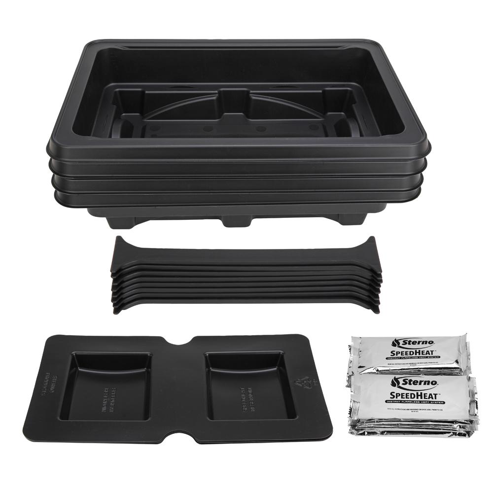 SpeedHeat® Chafer Reuseable Heavy Duty Flameless Combo Durable Dishwasher Safe Stackable 4 Count/Case