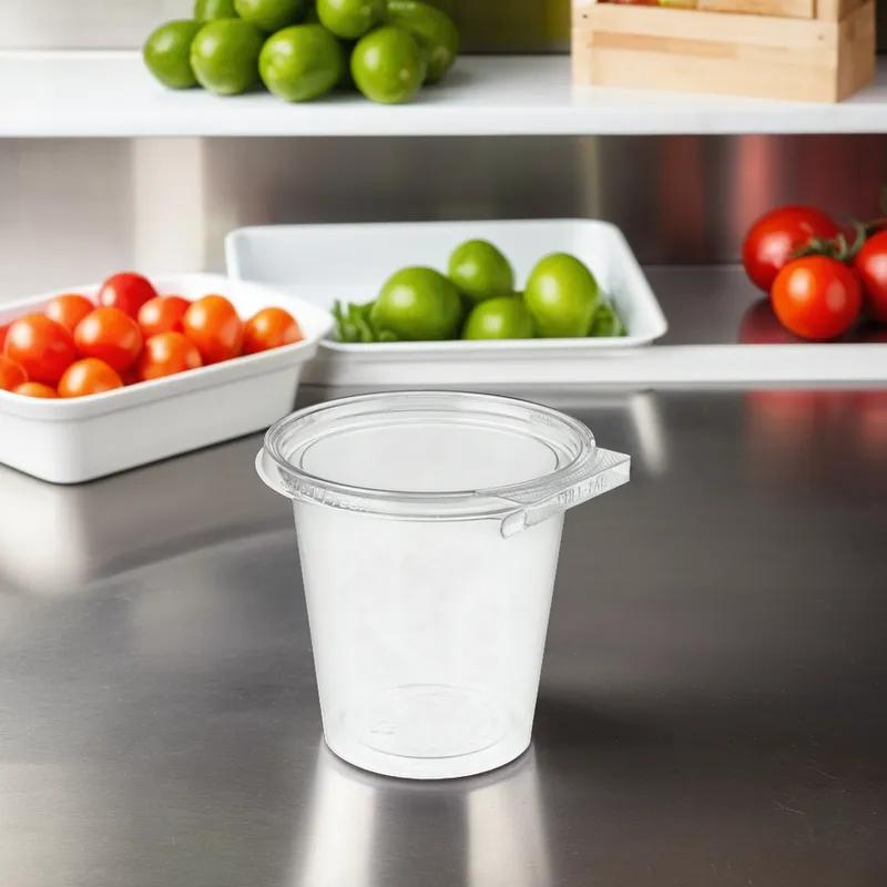 Safe-T-Fresh® Deli Container Hinged 25.5 OZ RPET Clear 270/Case