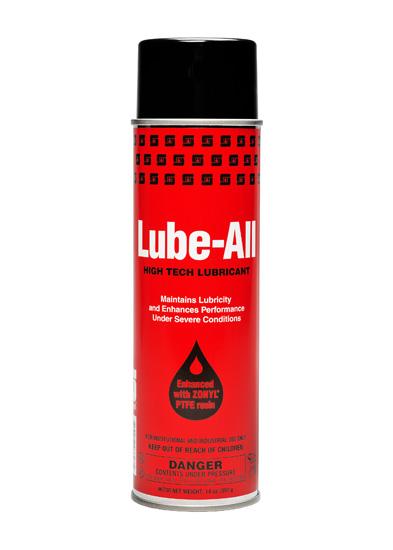 Lube-All Unscented Mechanical Lubricant Polish 20 OZ Aerosol RTU High Tech 12/Case