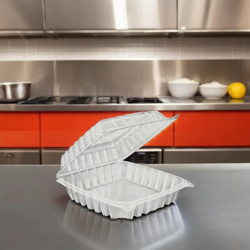 Victoria Bay Take-Out Container Hinged 9X9 IN MFPP Ivory 150/Case