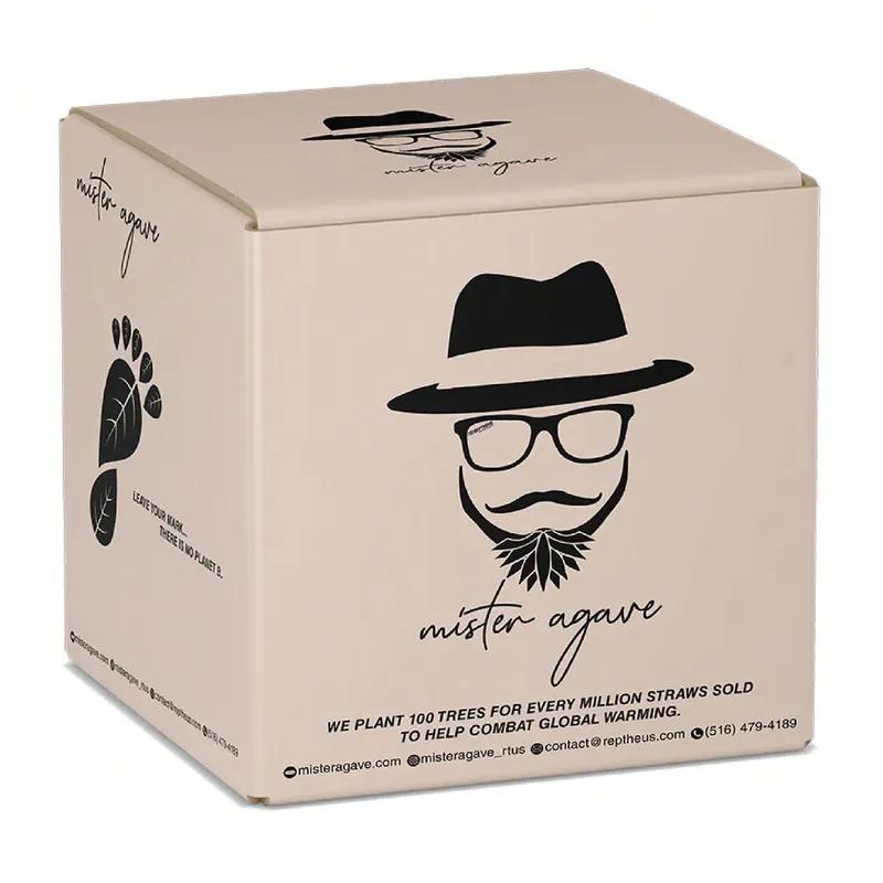 Straw 5.9 IN Agave Black Unwrapped 2000/Case