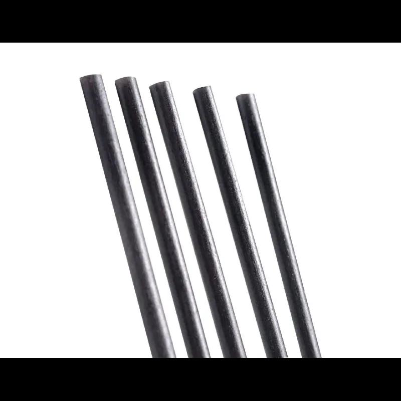 Straw 5.9 IN Agave Black Unwrapped 2000/Case