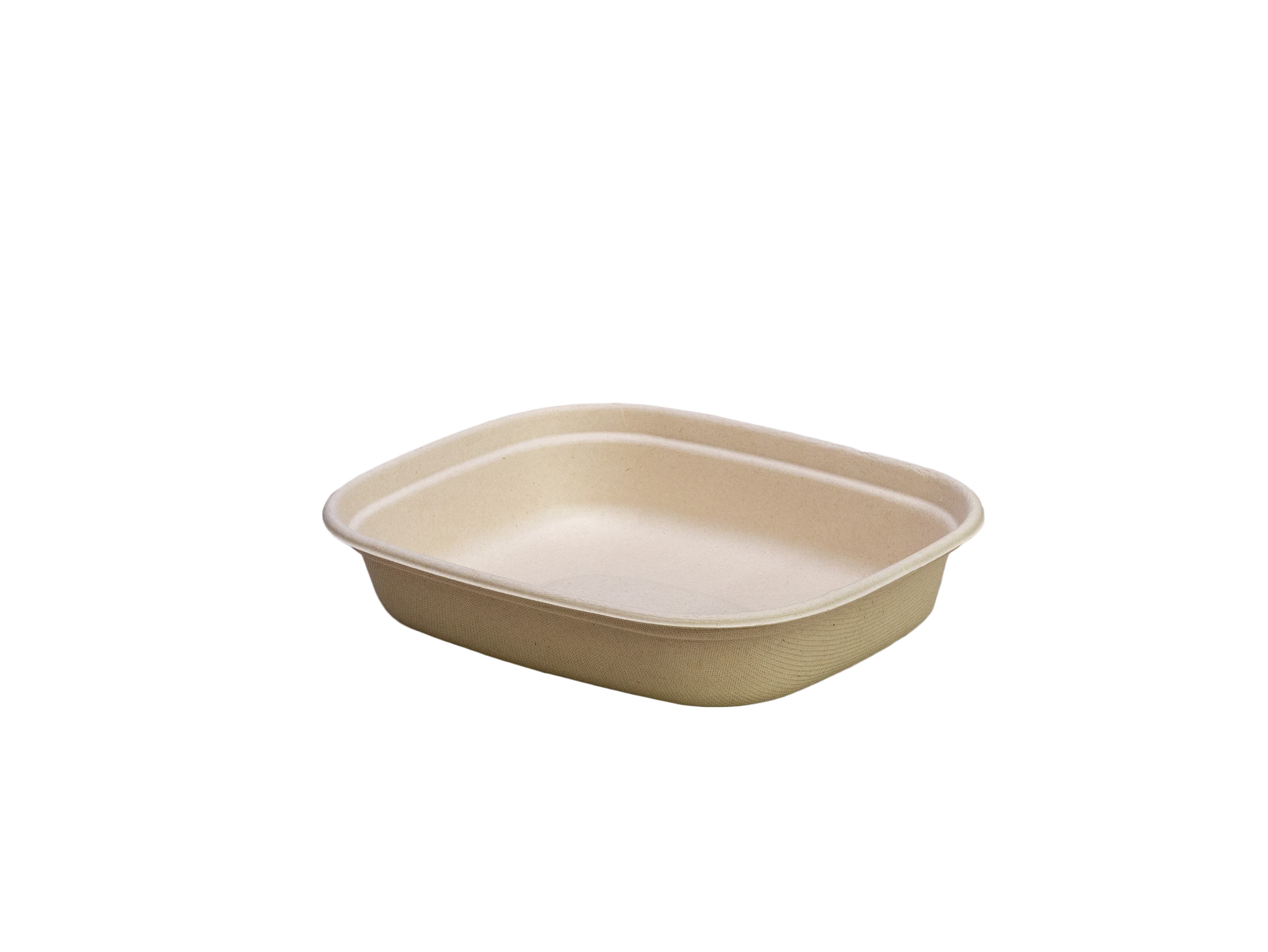 ChampWare Bowl 32 OZ Molded Fiber Natural Rectangle 300/Case