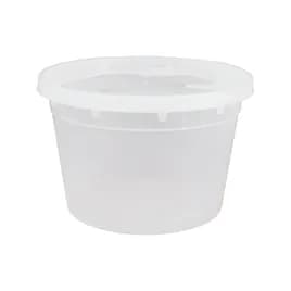 Victoria Bay Deli Container Base & Lid Combo With Polyethylene (PE) Lid 16 OZ PP Round 240/Case