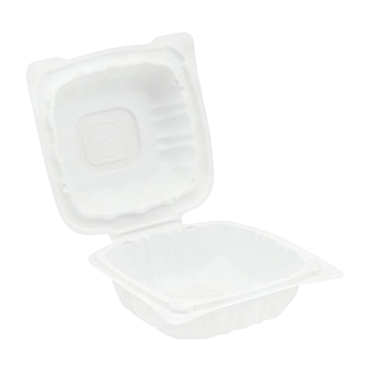 Victoria Bay Take-Out Container Hinged 6X6X2.8 IN MFPP Ivory Square 250/Case