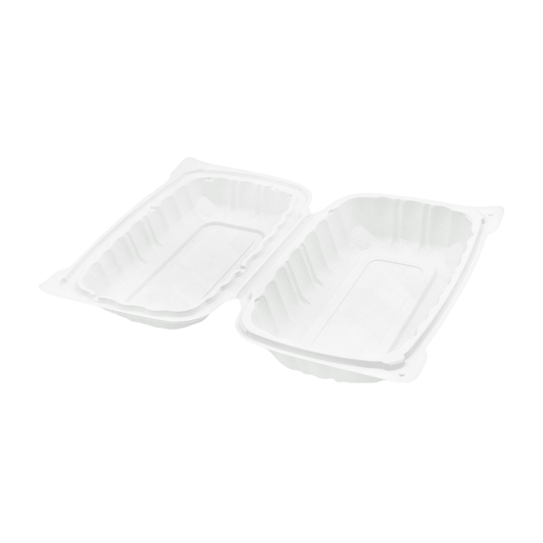 Victoria Bay Take-Out Container Hinged 9X6X2.8 IN MFPP Ivory Rectangle 200/Case