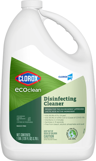 Clorox® EcoClean™ Unscented Disinfectant Cleaner 4/Carton
