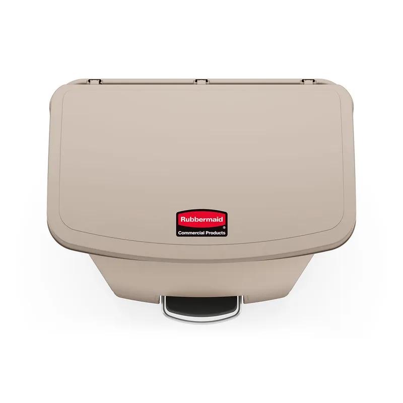 Slim Jim® 1-Stream Trash Can 18.24X11.92X22.22 IN 8 GAL Red Resin Step-On Front Step 1/Each