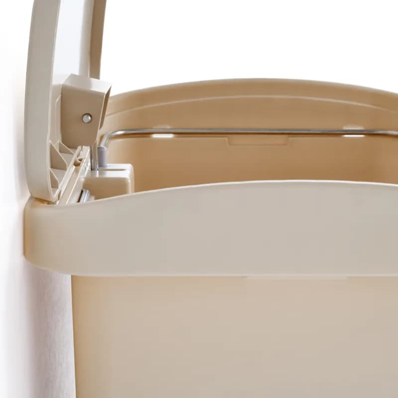 Slim Jim® Trash Can 4 GAL 16 QT Red Resin Slim Step-On 1/Each