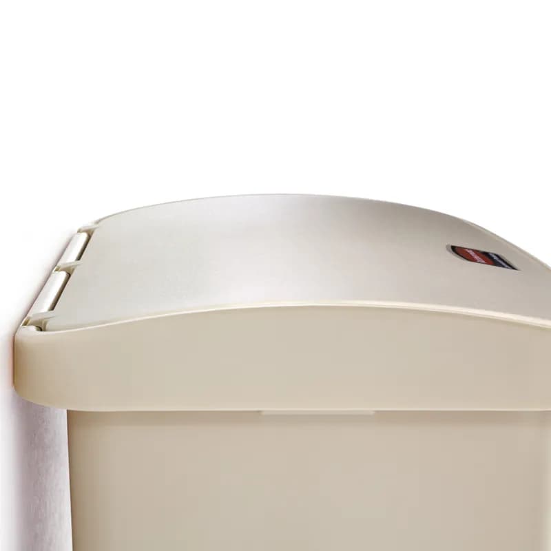 Slim Jim® Trash Can 4 GAL 16 QT Red Resin Slim Step-On 1/Each