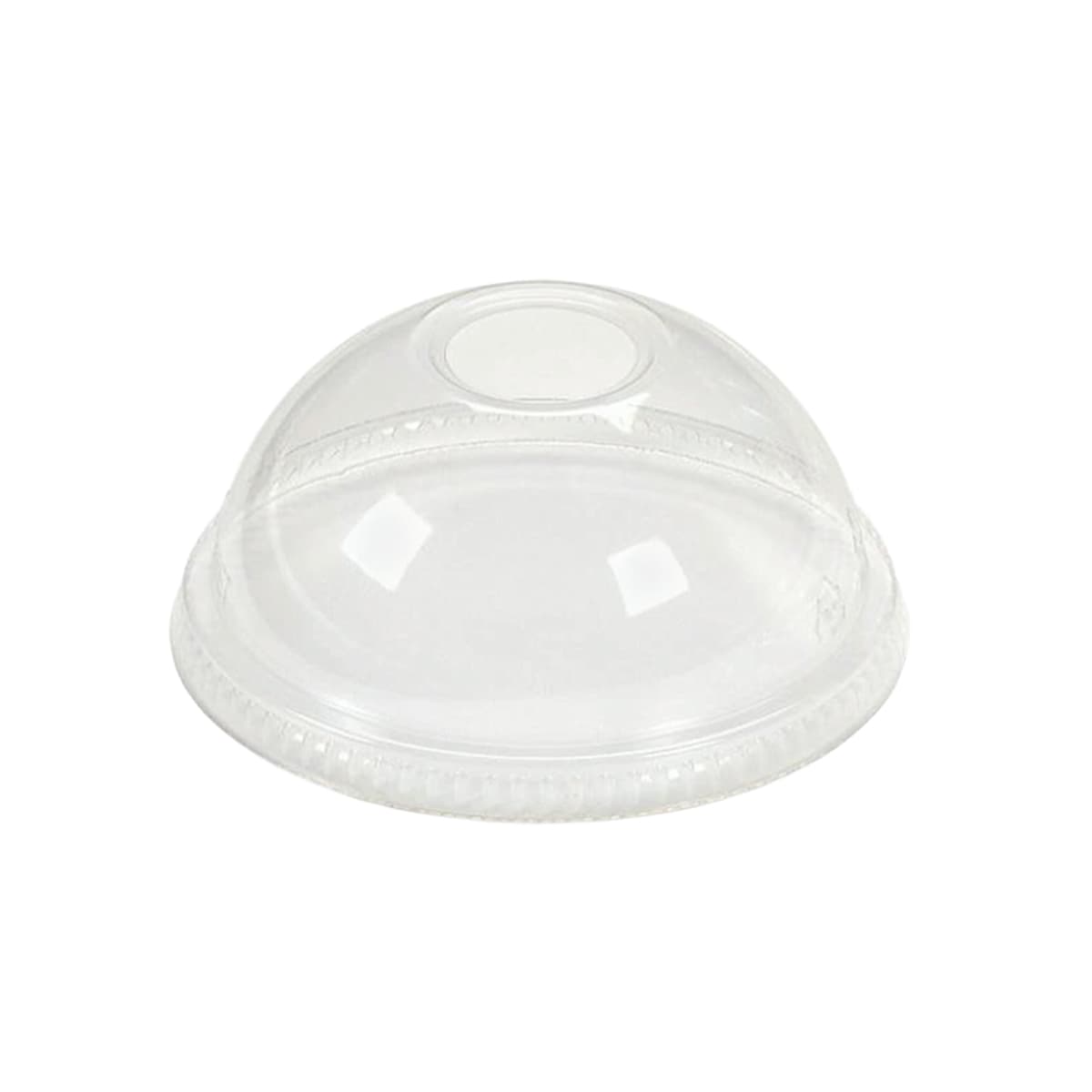Victoria Bay 98 Series Lid Dome 98MM PET For Cold 12 OZ Squat & 16-24 OZ Cups 2 IN Hole Wide Hole 50 Count/Pack 20 Packs/Case