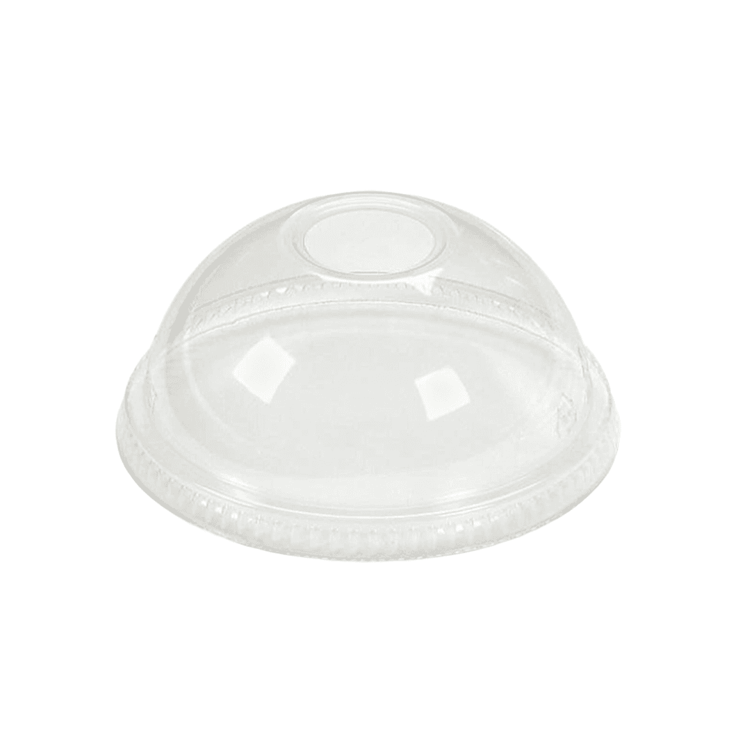 Victoria Bay 98 Series Lid Dome 98MM PET For Cold 12 OZ Squat & 16-24 OZ Cups 2 IN Hole Wide Hole 50 Count/Pack 20 Packs/Case