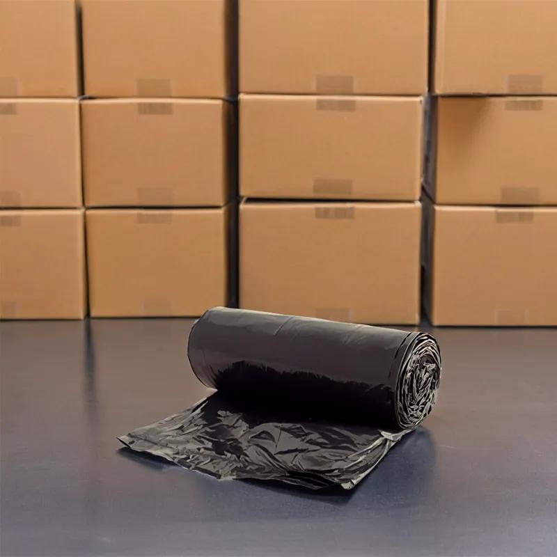 Can Liner 38X58 IN Black Plastic 1.3MIL Roll 100/Case