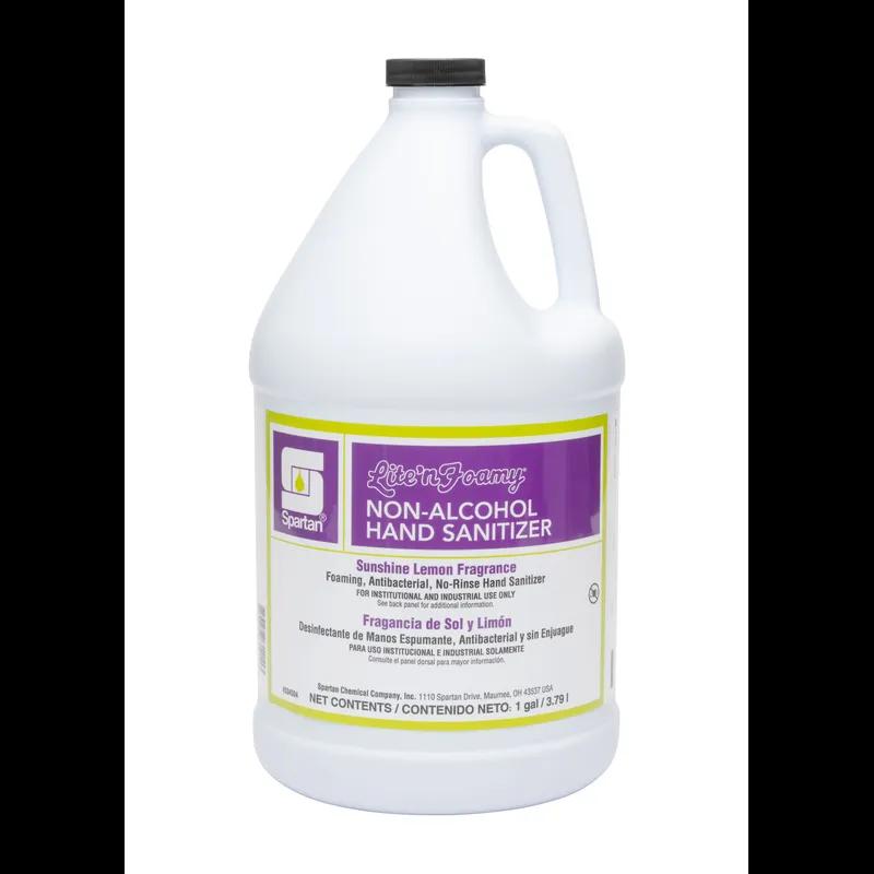 Lite'n Foamy® Non-Alcohol Hand Sanitizer Hand Sanitizer RTU 1 GAL Sunshine Lemon Colorless Light Yellow 4/Ca