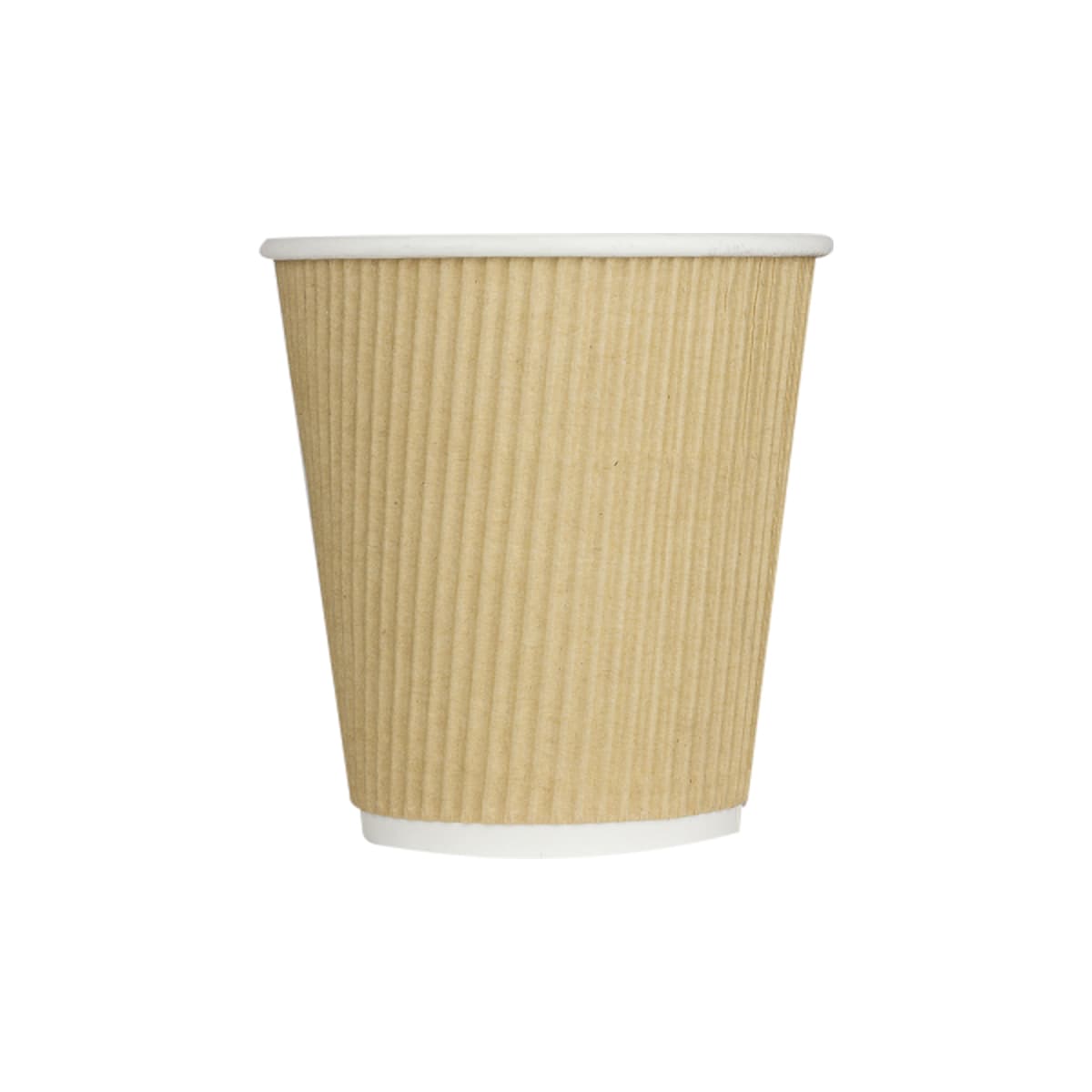 Karat® Hot Cup Ripple 10 OZ Paper Kraft 90MM 500/Case