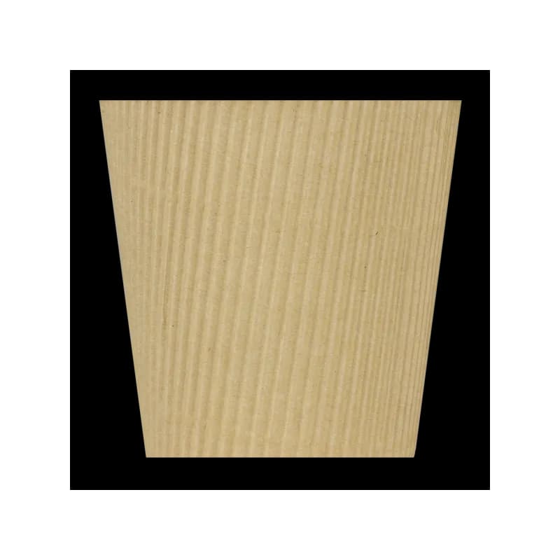 Karat® Hot Cup Ripple 10 OZ Paper Kraft 90MM 500/Case