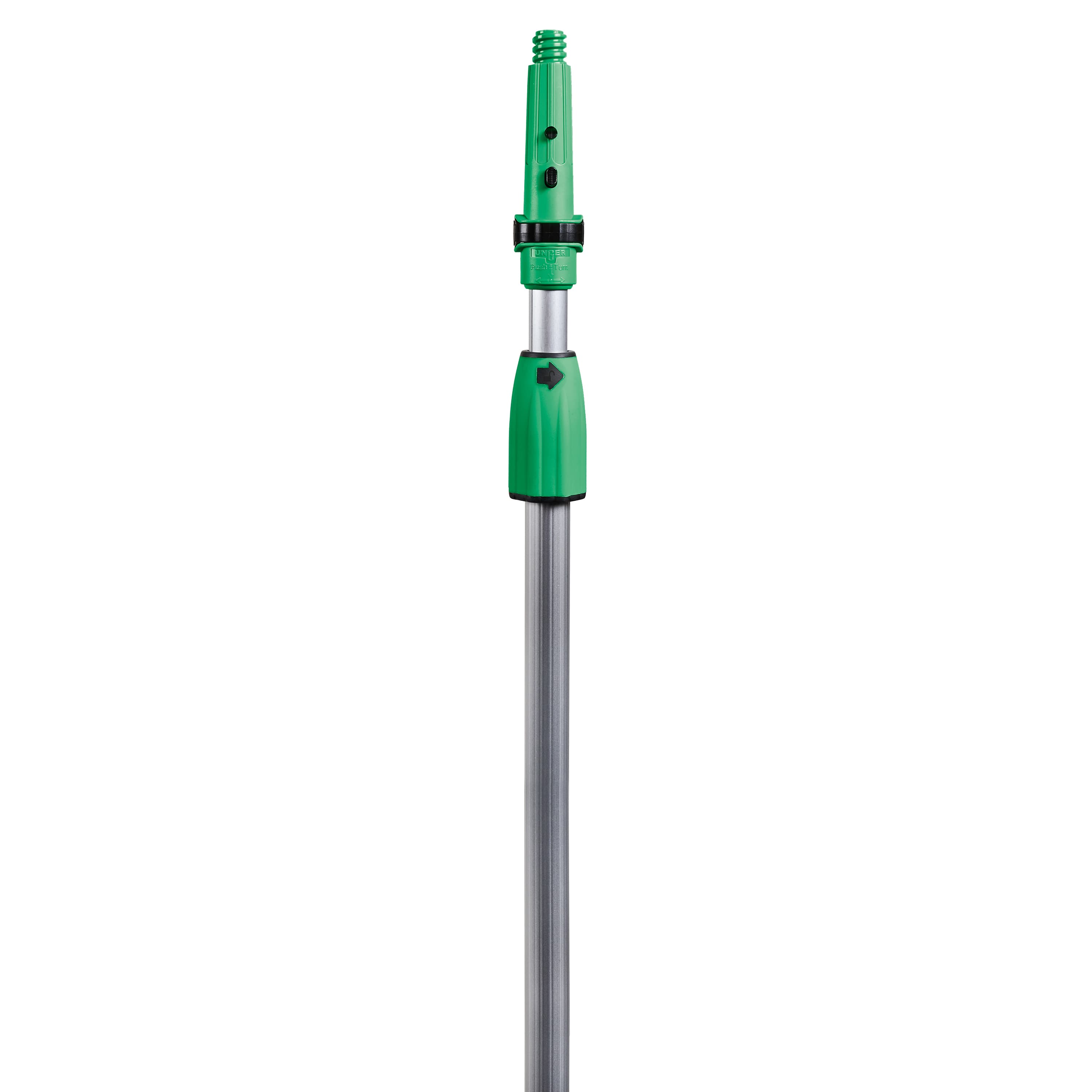 OptiLoc Telescopic Pole 13 FT Aluminum Plastic Green Silver 2 Section 1/Each